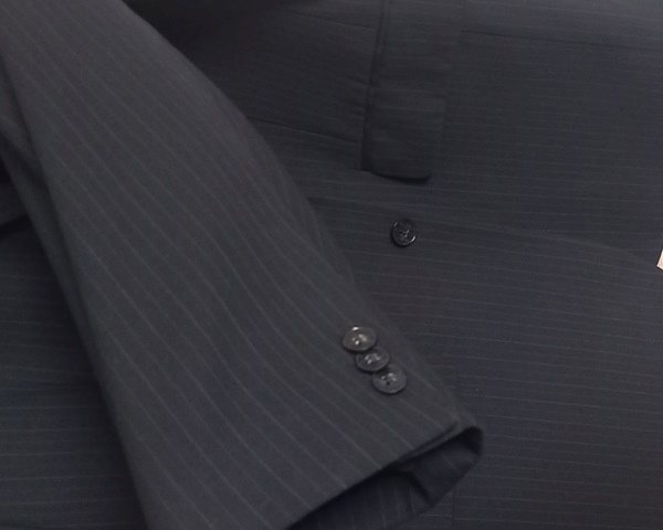 Marynarka, wełna, granat/czerń, na 182 cm - jak nowa - 6