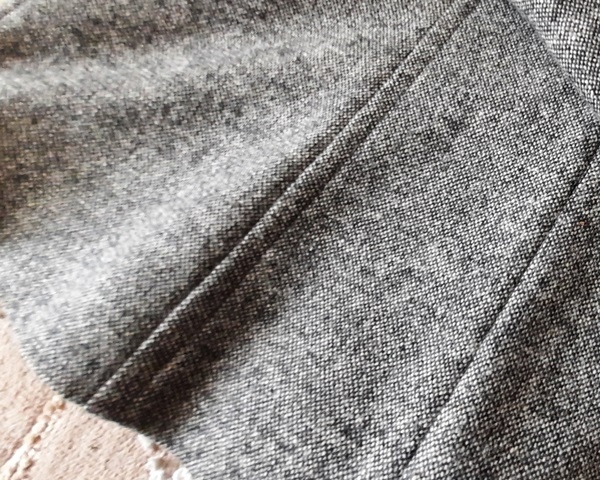 Marynarka-żakiet damska, rozm. 40, szara, czarne klapy - 6