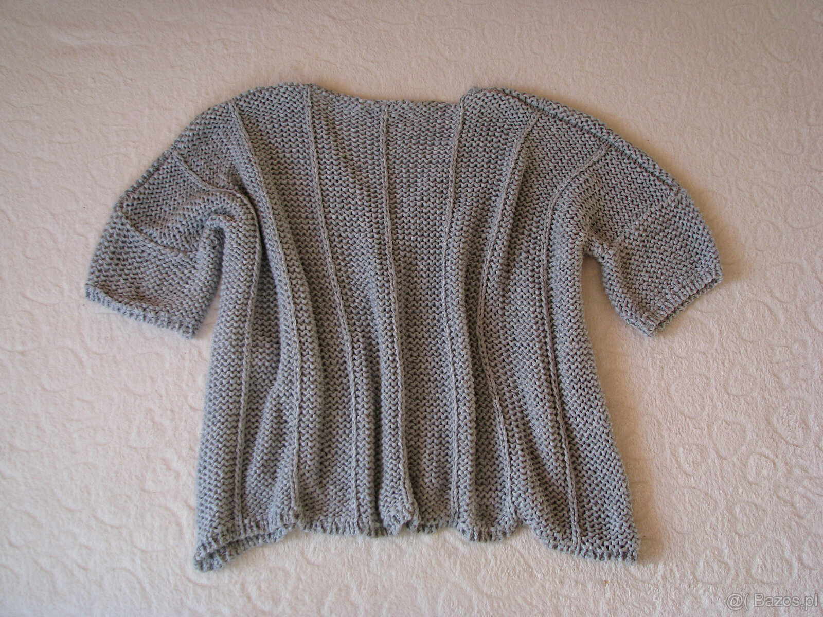 Luźny sweterek sweter narzutka oversize nietoperz r. S, M, L - 6