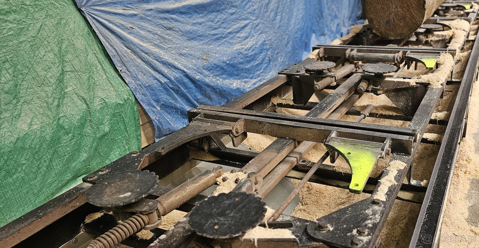 Używana piła kątowa dwuostrzowa PP-550 z automatycznym - 6