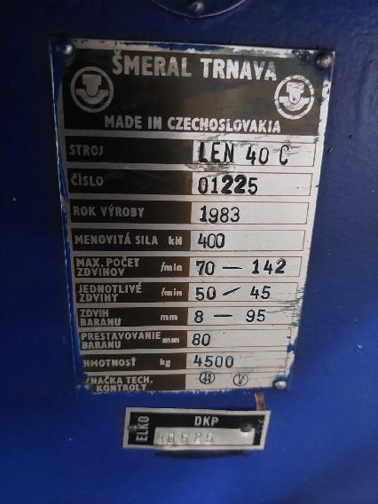 Prasa mimośrodowa LEN - ŠMERAL - 6