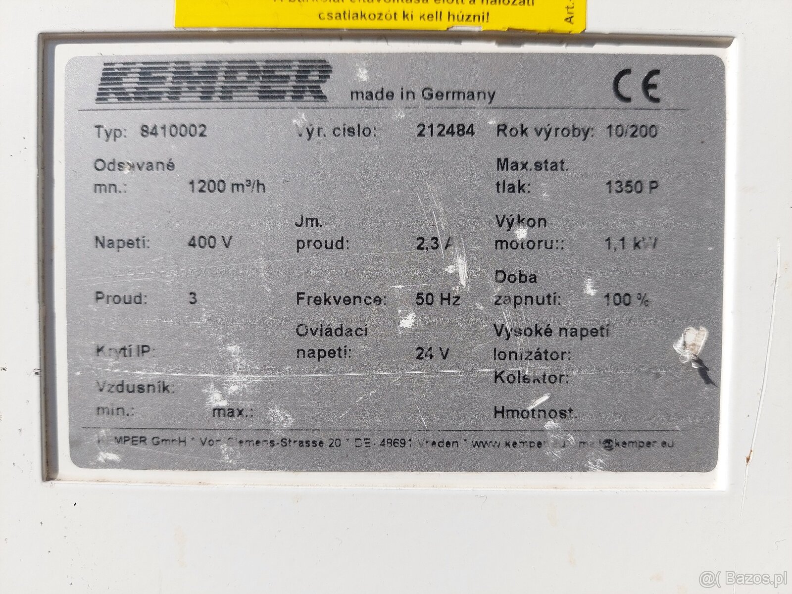 Sprzęt filtracyjno-odciągowy Kemper - 6