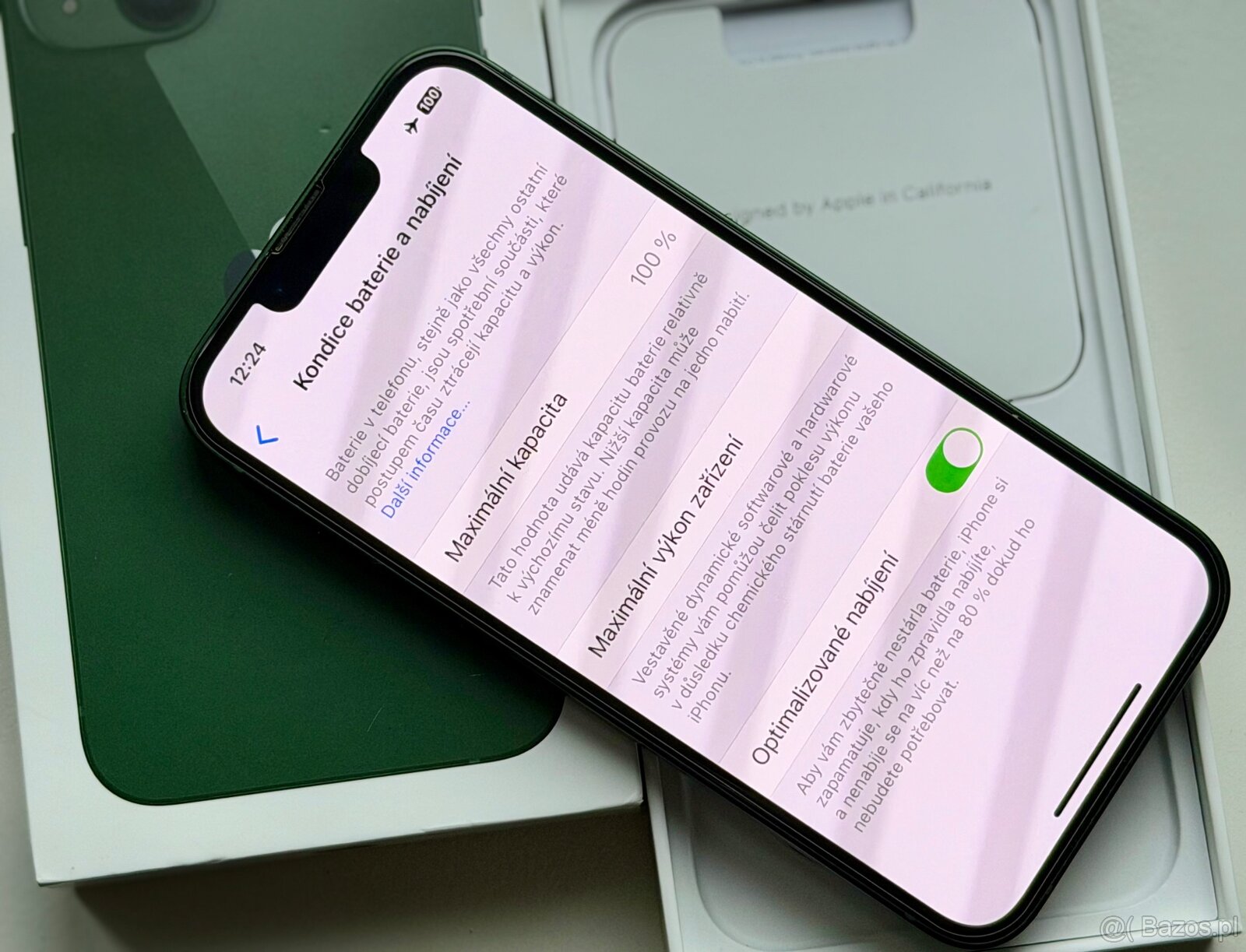 iPhone 13 Green BATERIA 100% TOP - 6