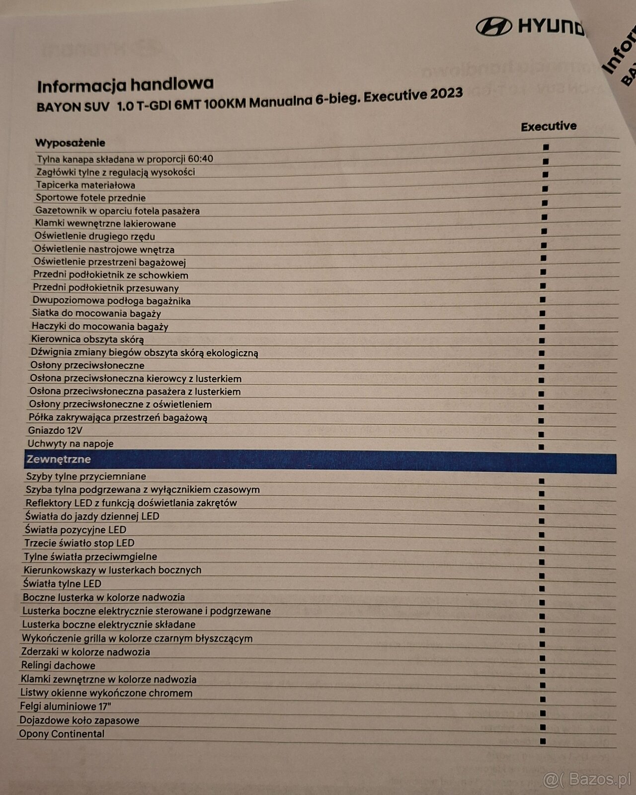 Sprzedam Hundaj Bayon Executive - 6