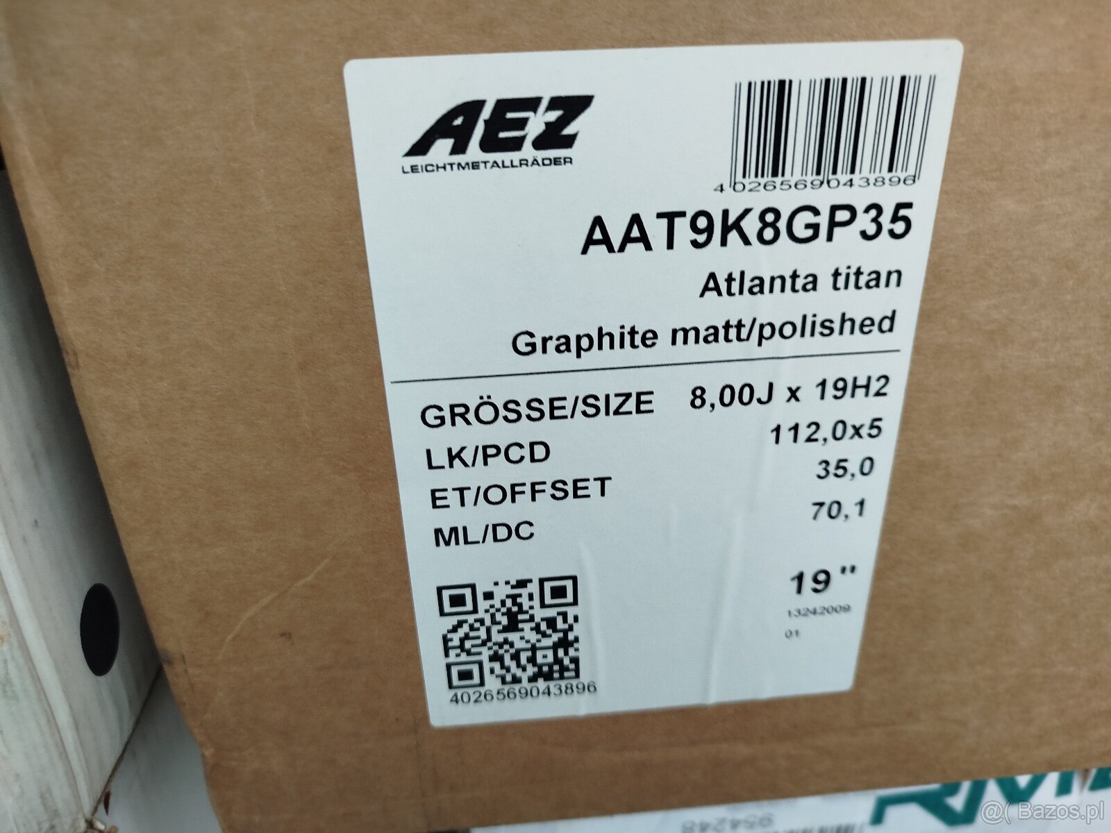 A831#Alufelgi Nowe 19" 5x112 Et 36 8J Vw Skoda Audi Seat - 6