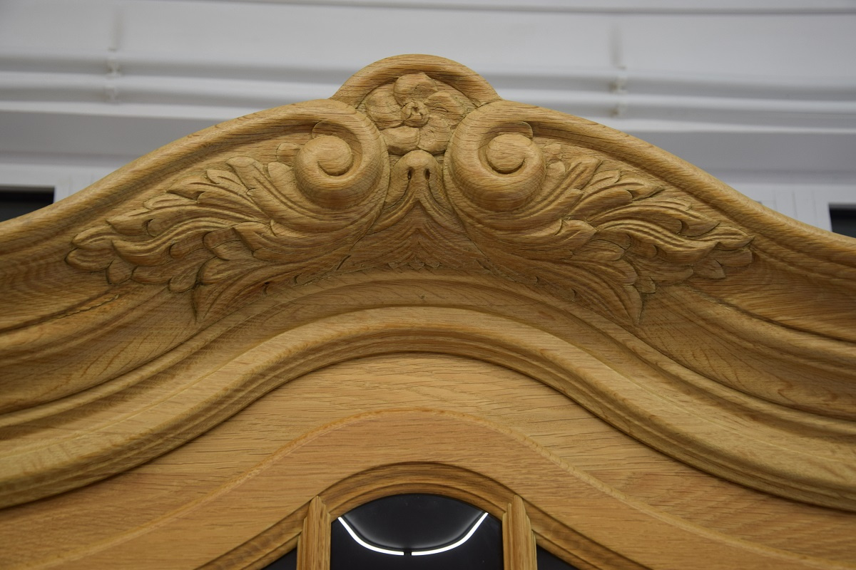 kredens z drewna dębowego - super stan - 6