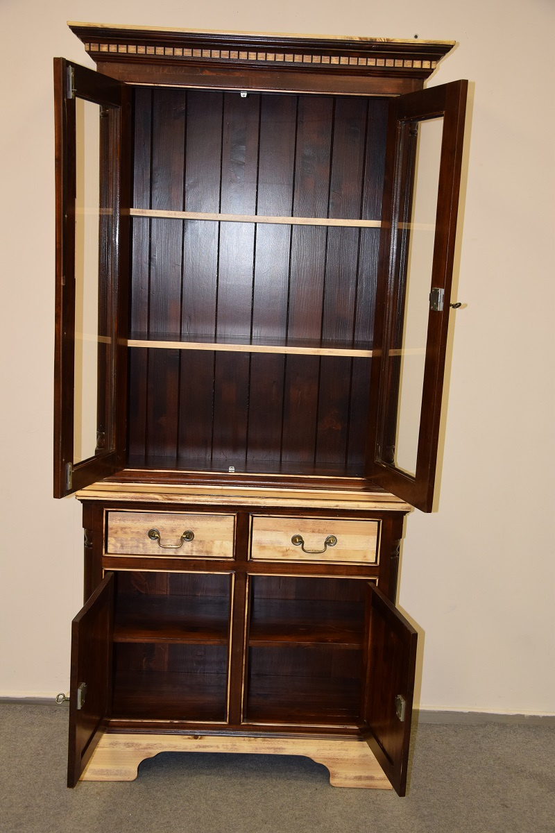 witryna - kredens z drewna - jak nowy - 6