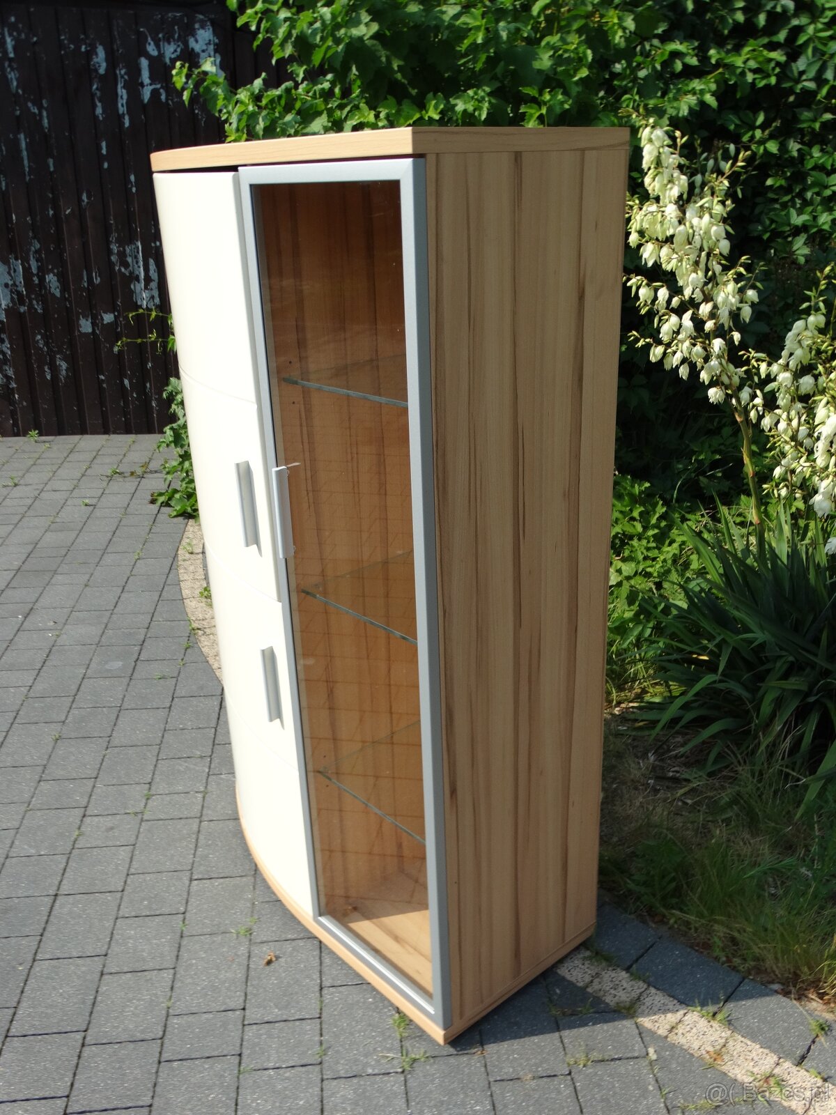 Zestaw mebli + stół szklano-drewniany - 6