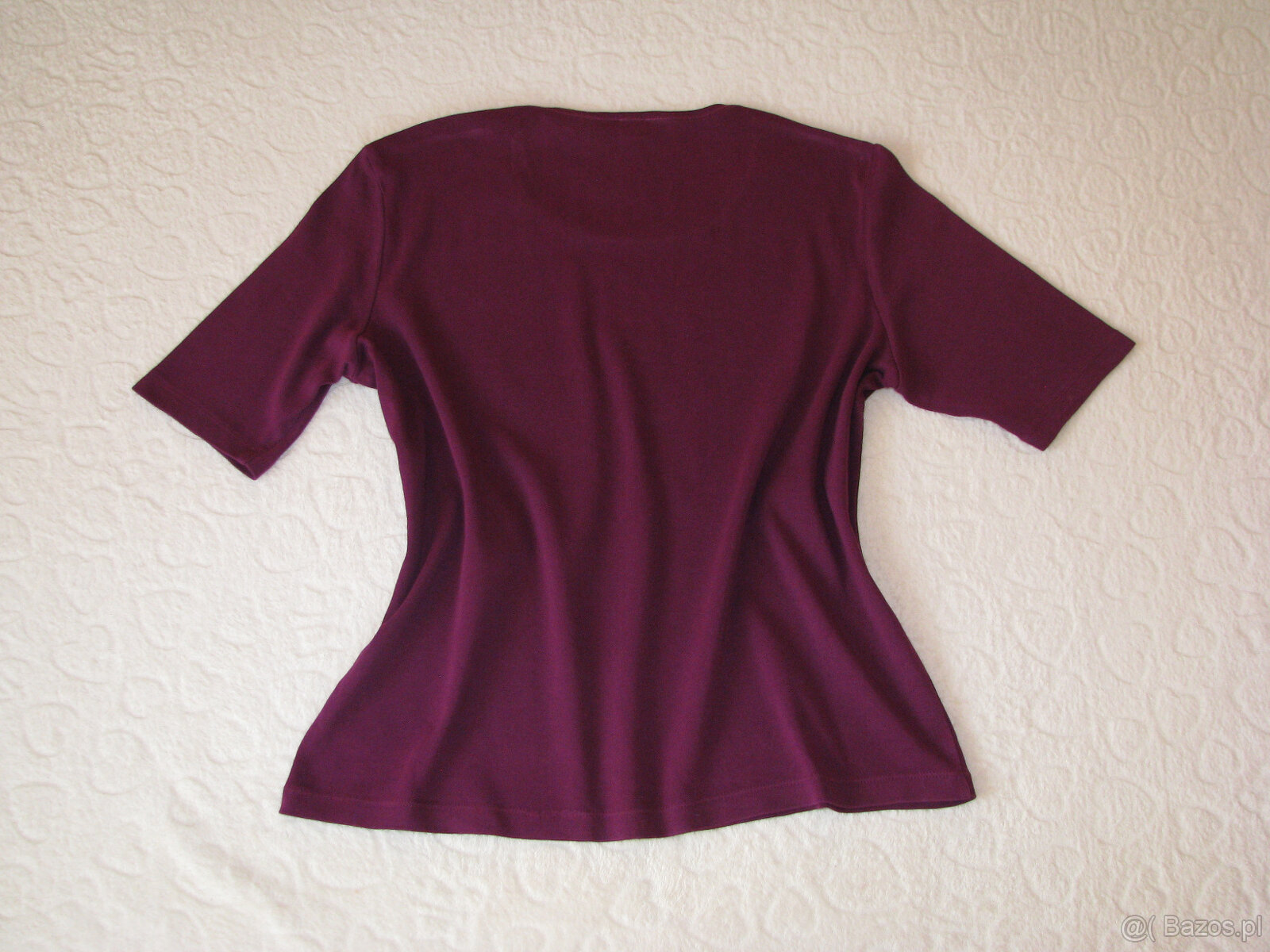 Koszulka OLSEN ze zdobieniami bluzka z krótkim rękawem L/XL - 6