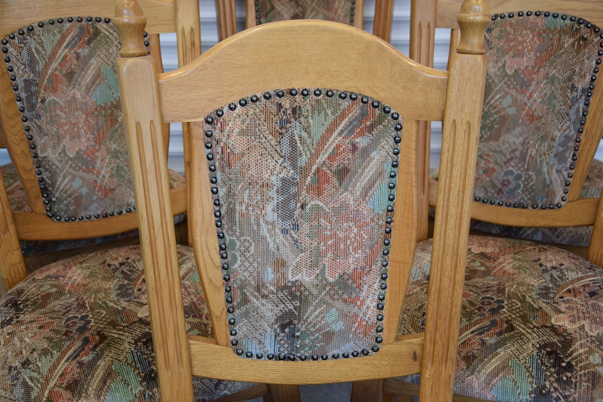 krzesła dębowe 6 sztuk - super stan - 6