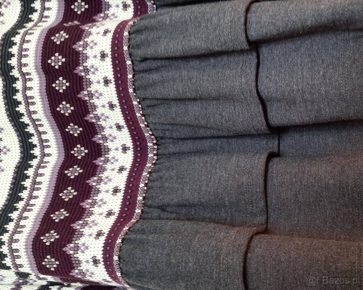 Sukienka turecka, oryginalny wzór, 2 falbany, M - jak nowa - 6