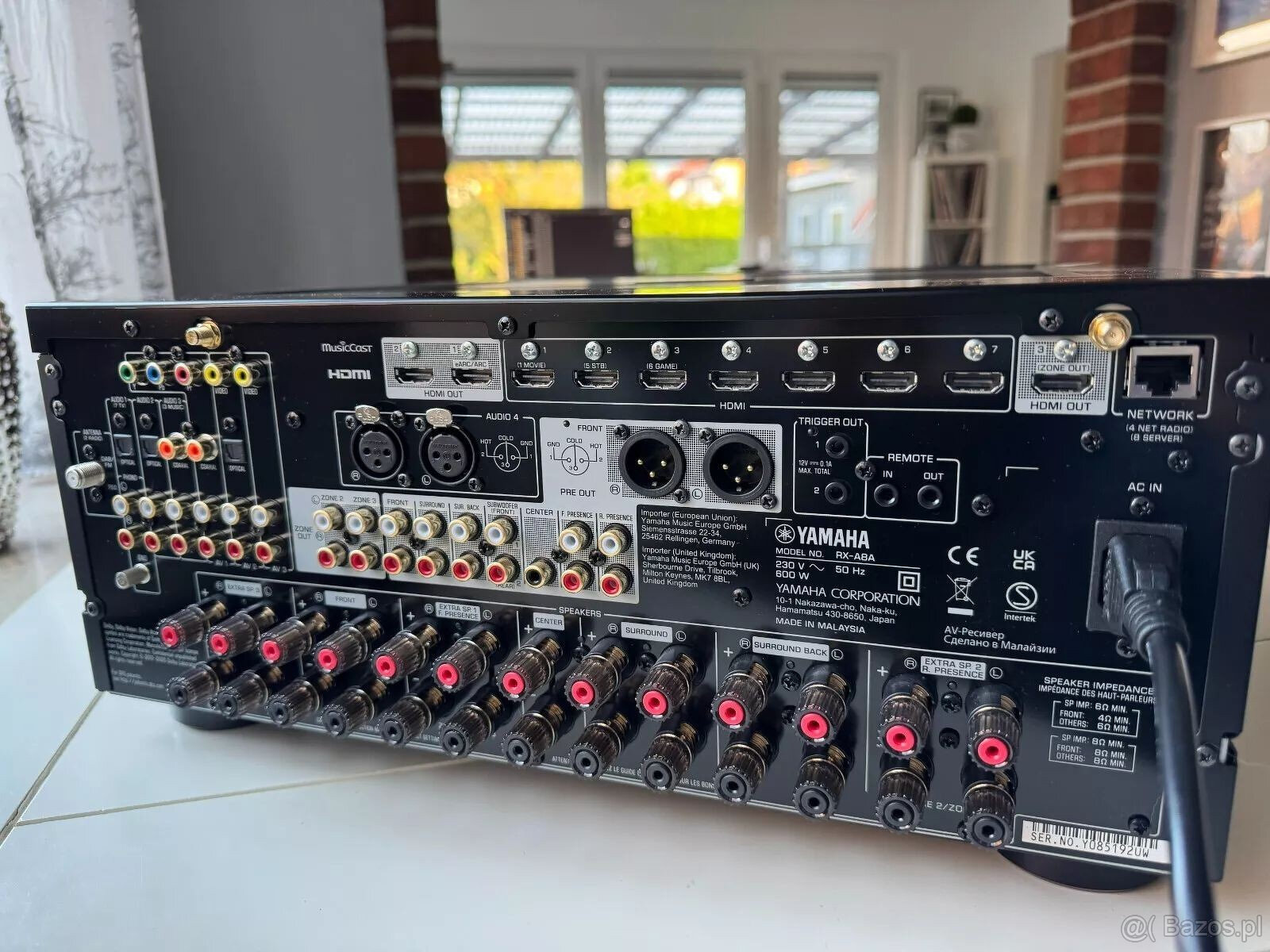 Yamaha RX-A8a High End Home Cinema Receiver, oryginalne opak - 6