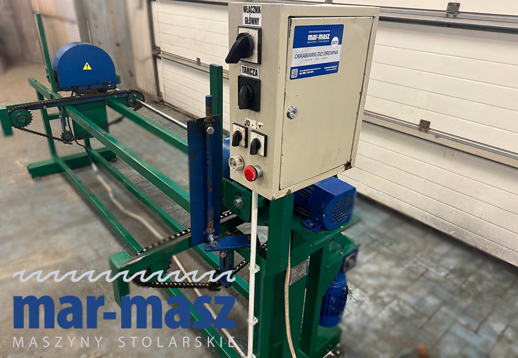 Obrzynarka dwu piłowa poprzeczna do drewna O2p-315 - 6