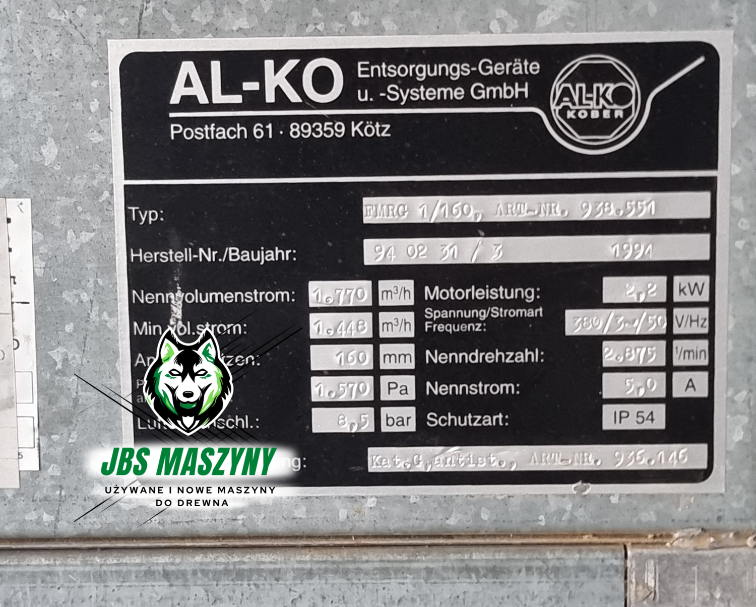 Odciąg trocin pyłu ALKO FMRG 1/160 Renomowana marka - 6