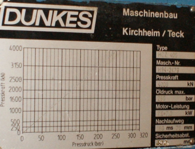 Hydraulic press HDZ 400 - 6