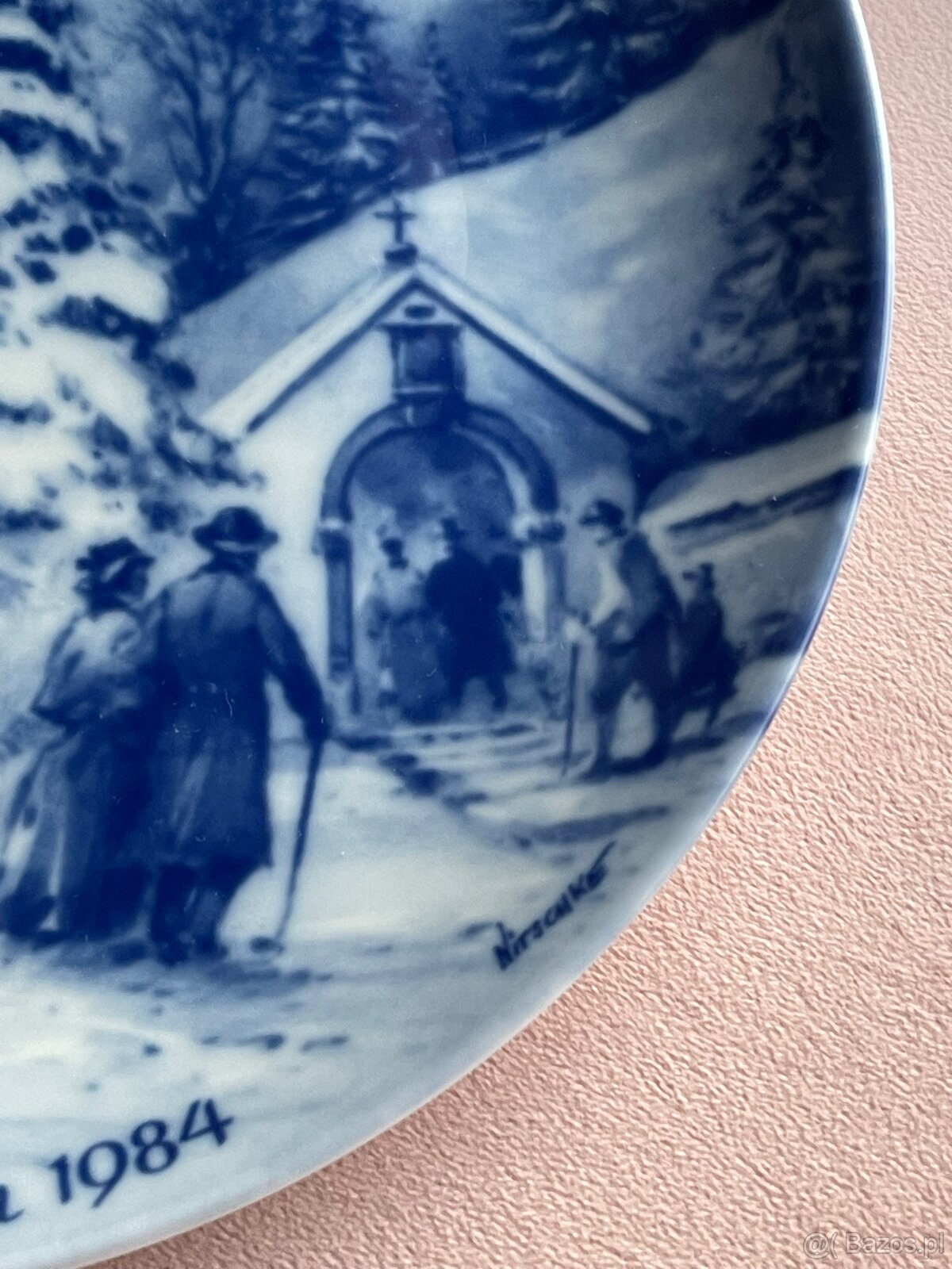 Talerz Kolekcjonerski 1984 Kobalt Vintage - 6