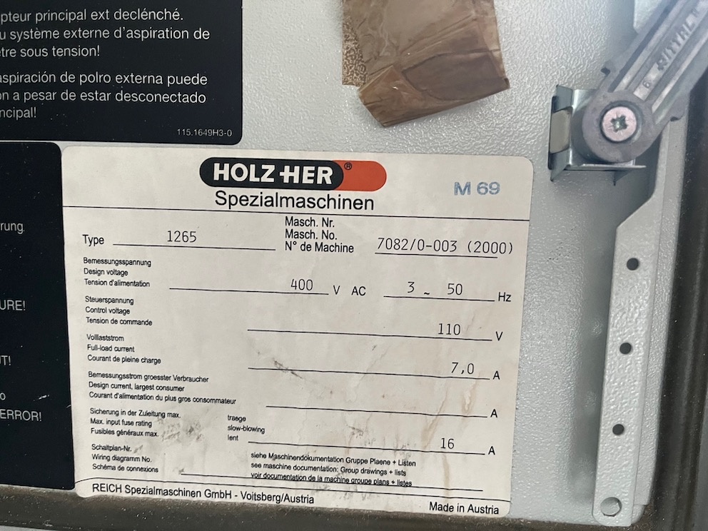 Piła pionowa HOLZ-HER 1265 SuperCut - 6