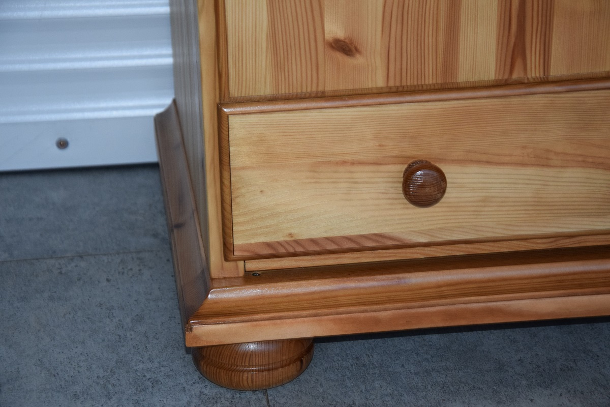 szafa z lustrem z drewna sosnowego - jak nowa - 6