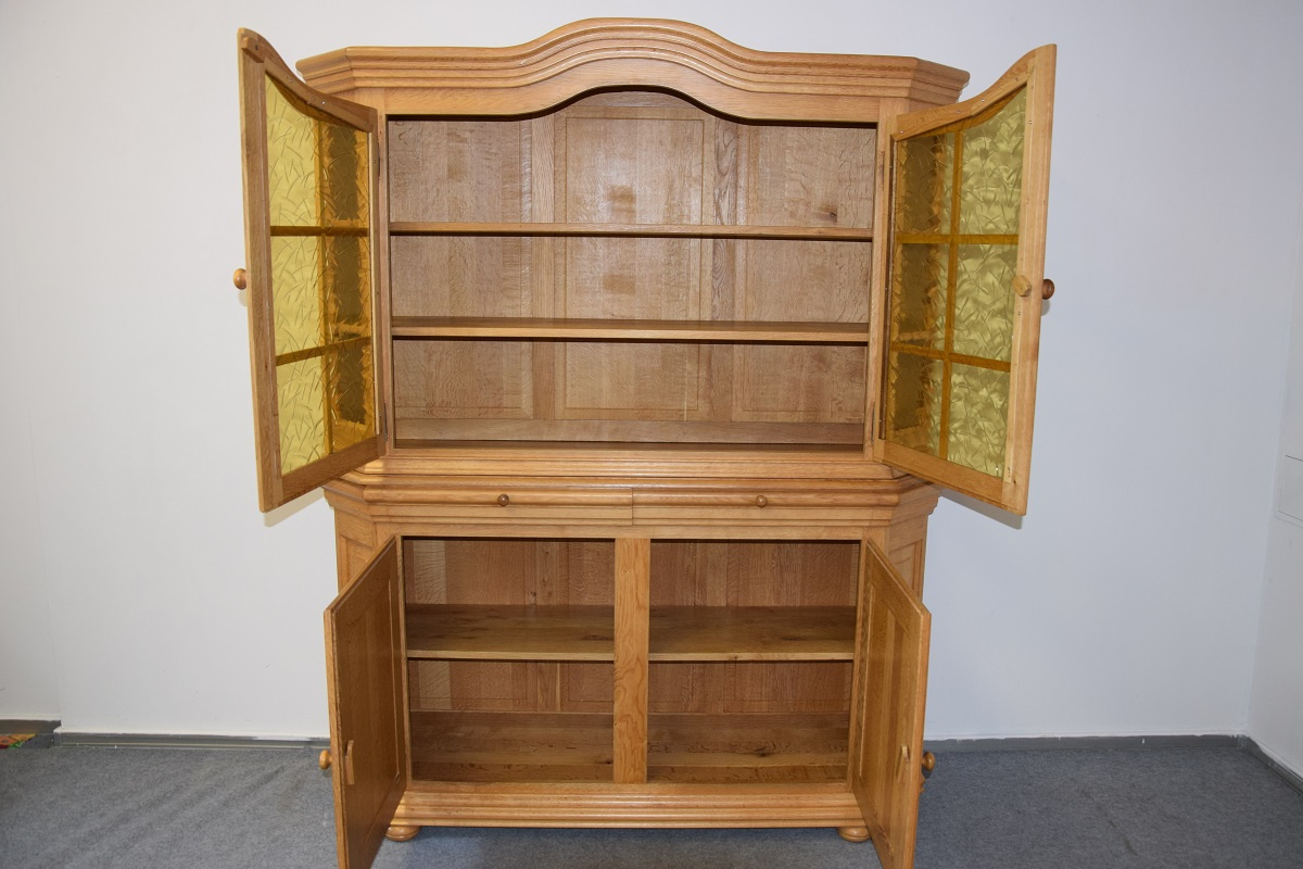 kredens z drewna dębowego - jak nowy - 6