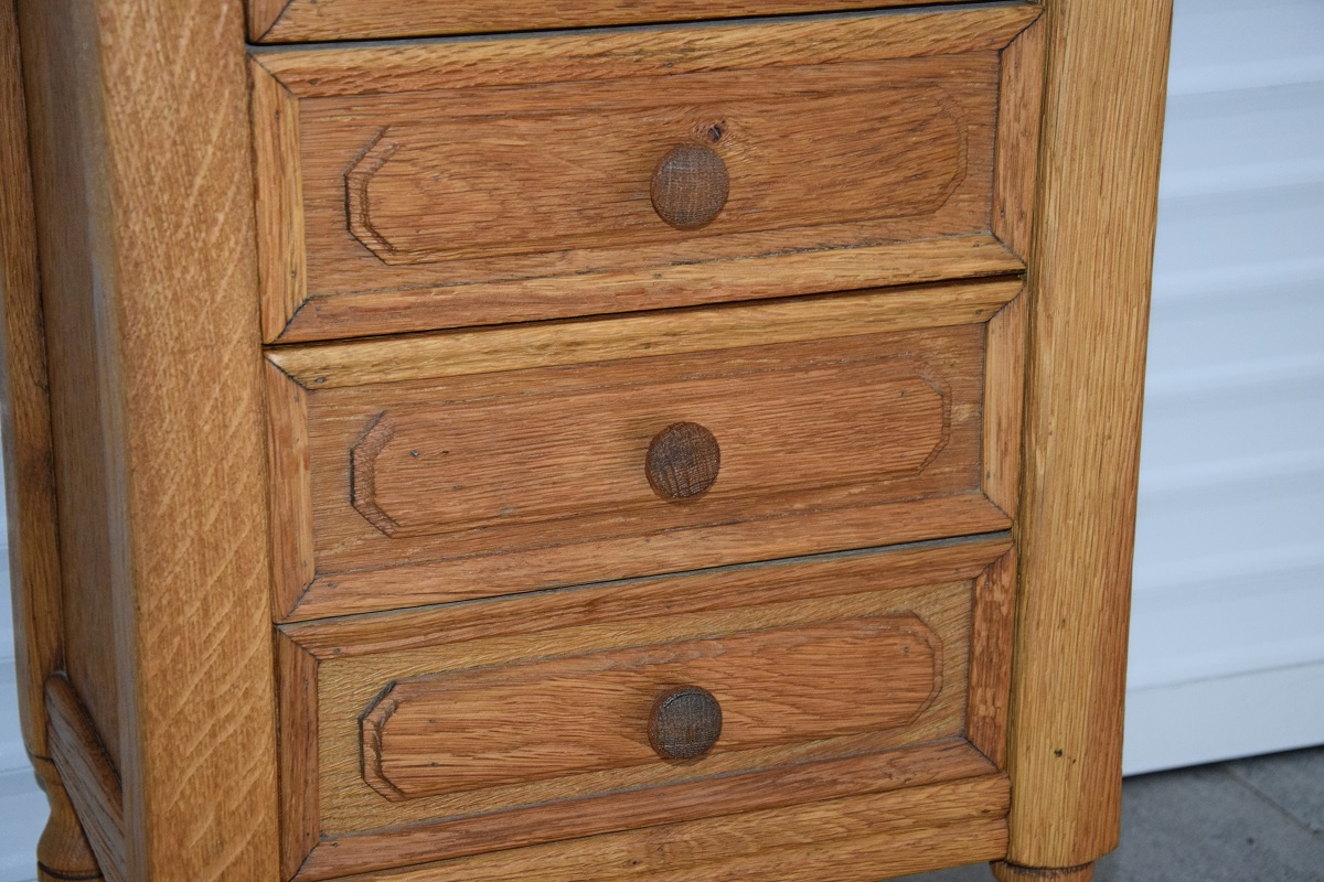 szafka z szufladami z drewna dębowego - super stan - 6