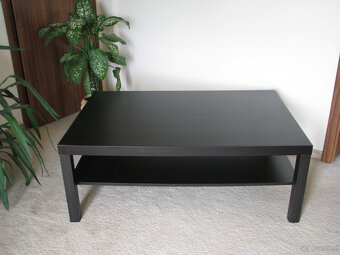 Stolik kawowy Ikea Lack, ława, czarny brąz, 118 x 78 cm - 6