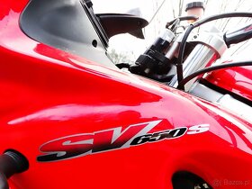 Motocykl Suzuki SV650S czerwony 13000 km. - 6
