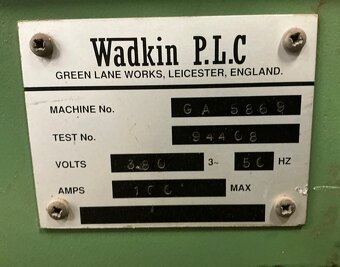 Strugarka czterostronna WADKIN - 6 głowic, rolki w blacie - 6