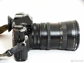 Aparat Canon AE-1 + obiektyw Makinon mc 28-80mm f 3.5 - 4.5 - 6