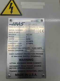 Centrum obróbcze Haas VF-2 - 6