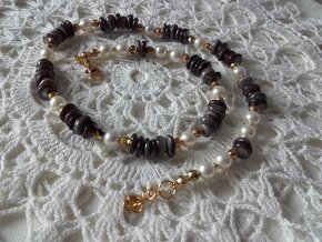 Naszyjnik masa perłowa perły - 6