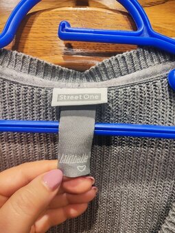 Szary kardigan z dzianiny, rozm. XXL/44 STREET ONE - 6