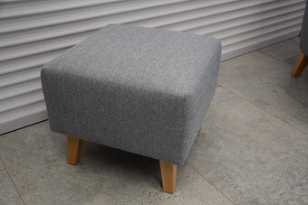 fotele i pufa - komplet jak nowy - 6