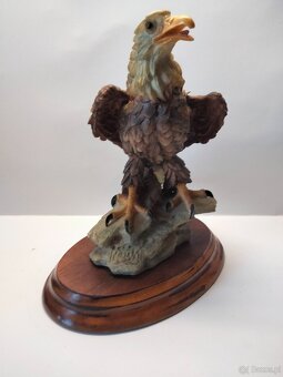 Włoska figura - sygnowana Ptak - Orzeł - stan kolekcjonersk - 6