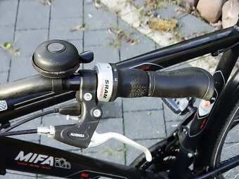 Klasyczny niemiecki rower miejski MIFA z prostą ramą, bagażn - 6