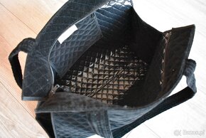 Torba shopper czarny aksamit - 6