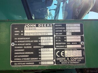 Kombajn zbozowy John Deere CTS 9780i  heder 7,6m stół do rze - 6