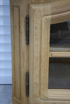 witryna wisząca z drewna dębowego - jak nowa - 6