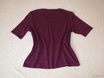 Koszulka OLSEN ze zdobieniami bluzka z krótkim rękawem L/XL - 6