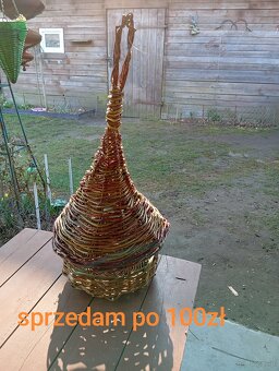 Żywe drzewka z wikliny w donicach - 6