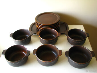 Kamionkowe miseczki z uszkami talerzyki i patera – tacka, na - 6