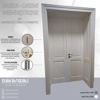 Producent drzwi drewnianych - drzwi wewnętrzne i wejściowe D - 6