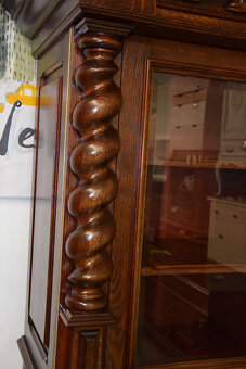 kredens dębowy - meble gdańskie - stan idealny jak nowy - 6