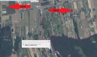 Działka rolno-budowlana 4460 m2, 40 min od Lublina, Krowica - 6