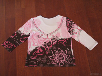 Koszulka damska, bluzka z rękawem 3/4, rozm. M / L cekiny, k - 6