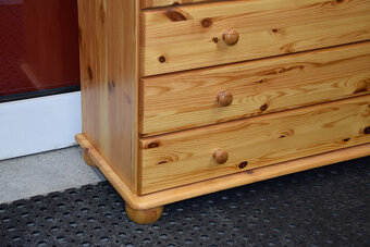 bieliźniarka z drewna sosnowego - jak nowa - 6