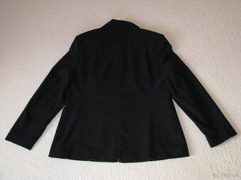 Czarny klasyczny żakiet na zamek marynarka blezer, rozm. 42 - 6