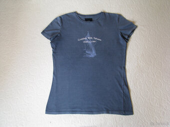 Granatowa koszulka Tatuum z żaglówką T-shirt rozm. M vintage - 6