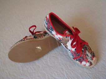 Nowe sznurowane espadryle lniane, tenisówki Sofi rozm. 38 - 6