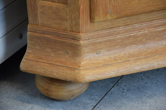 witryna narożna z drewna dębowego - jak nowa - 6