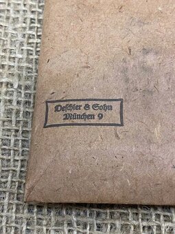 Komplet krzyż KVK Deschler syg 1 mint oryginal ww2 wh - 6
